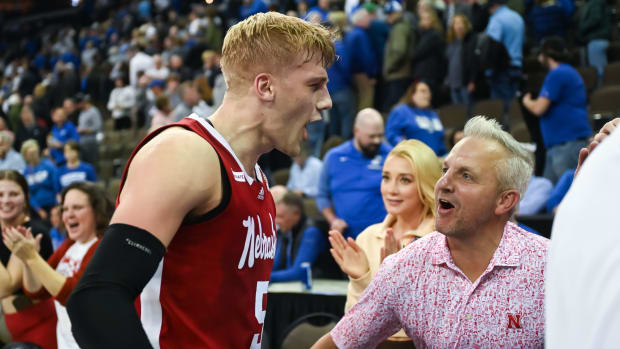 Sam Griesel postgame 2022-23 Nebraska Creighton MBB USATSI_19564956
